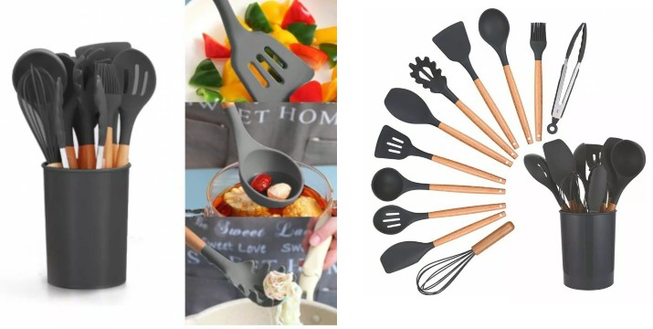  7,90€ για ένα Σετ Εργαλείων Μαγειρικής Σιλικόνης 12 Τεμαχίων, με παραλαβή από την Idea Hellas και δυνατότητα πανελλαδικής αποστολής στο χώρo σας.Κωδ:.230.21186F